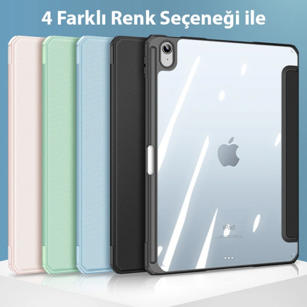 Dux Ducis iPad 10.2 2022 Kılıf Toby Series Kalem Yerli Manyetik Kapaklı Kılıf-(5775)