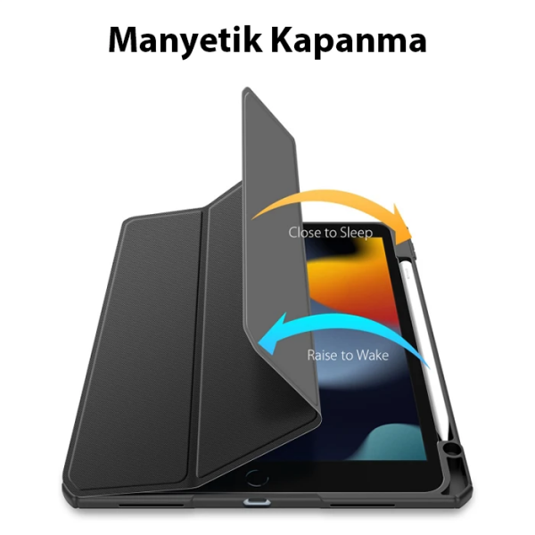 Dux Ducis iPad 10.2 2022 Kılıf Toby Series Kalem Yerli Manyetik Kapaklı Kılıf-(5775)