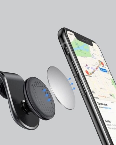 Manyetik Araç Telefon Tutucu – 360° Döner Kalorifer Petekli