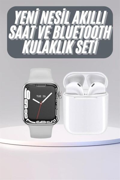 Akıllı Saat Kulaklık Hediyeli Uyku ve Sağlık Takibi Yapabilen Uzun Ömürlü