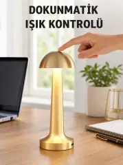 Modern Tasarım Şarjlı Masa Lambası – 1800 mAh Batarya Yeni Nesil