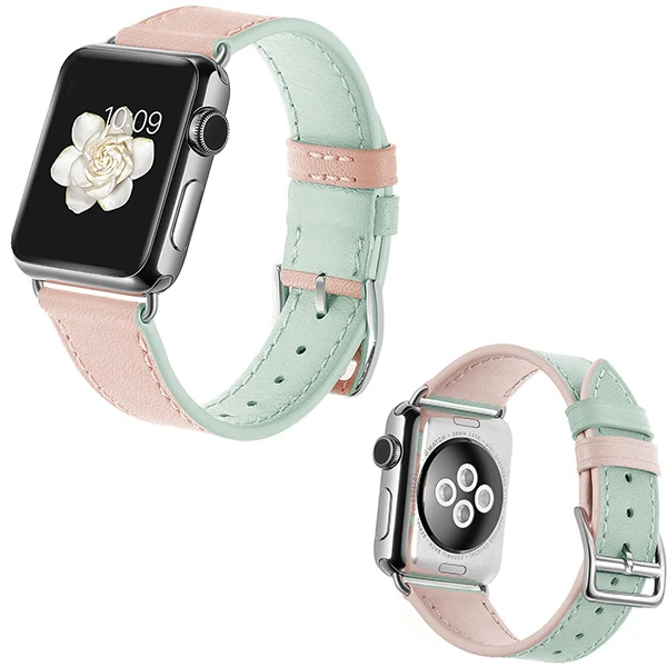 Ally Apple Watch Ultra 49mm 7-8 45mm 6-5-4 44mm Hakiki Deri Kayış Kordon 3-2-1 42mm-(5775)