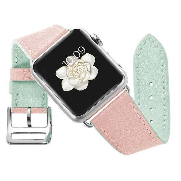 Ally Apple Watch Ultra 49mm 7-8 45mm 6-5-4 44mm Hakiki Deri Kayış Kordon 3-2-1 42mm-(5775)