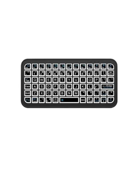 Kompakt Siyah RGB Işıklı Bluetooth Mini Klavye