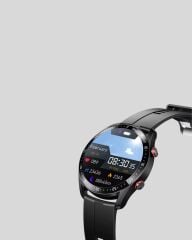 Akıllı Saat Amoled Ekran Metal Ve Deri Kordonlu Uyku ve Sağlık Takibi Titreşimli
