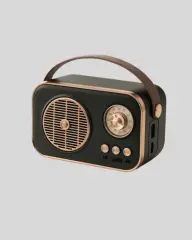 Retro Tarz Kablosuz Radyo – Bluetooth USB ve TF Kart Girişli
