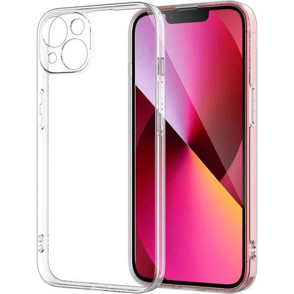ALLY iPhone 14 6.1inç Crystal Clear Kamera Korumalı Sert PC Kılıf-(5775)