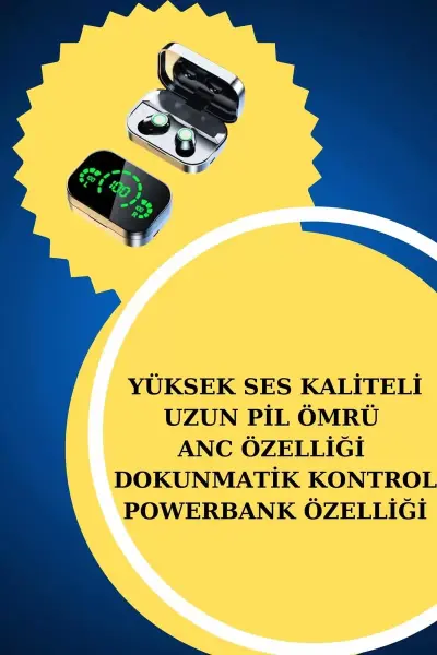 Yeni Nesil Kaliteli Akıllı Saat ve Kablosuz Bluetooth Kulaklık Yüksek Ses Kaliteli