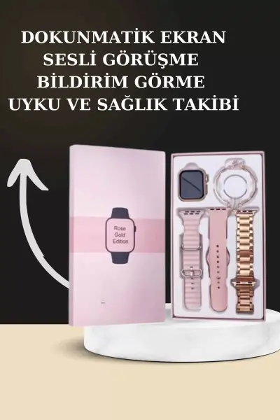 Yeni Nesil Kaliteli Akıllı Saat ve Kablosuz Bluetooth Kulaklık Yüksek Ses Kaliteli