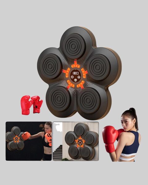 Bluetoothlu Akıllı Boks Antrenman Cihazı Işıklı Hedefli Kardiyo ve Fitness Aleti