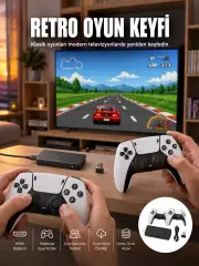 Taşınabilir Retro Oyun Çubuğu Kablosuz Oyun Kolu Seti Yeni Nesil