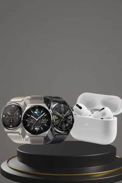 Aynalı Bluetooth Kulaklık Yeni Nesil Akıllı Saat Titreşimli Nabız Ölçer Spor Modları