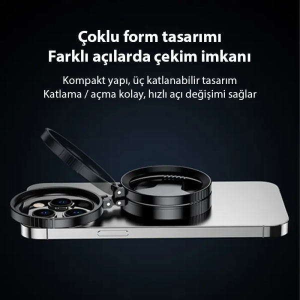 Ally MagSafe Uyumlu Manyetik 52mm CPL Polarize Telefon Kamera Lens Filtresi (Yansıma Önleyici)-(5775)