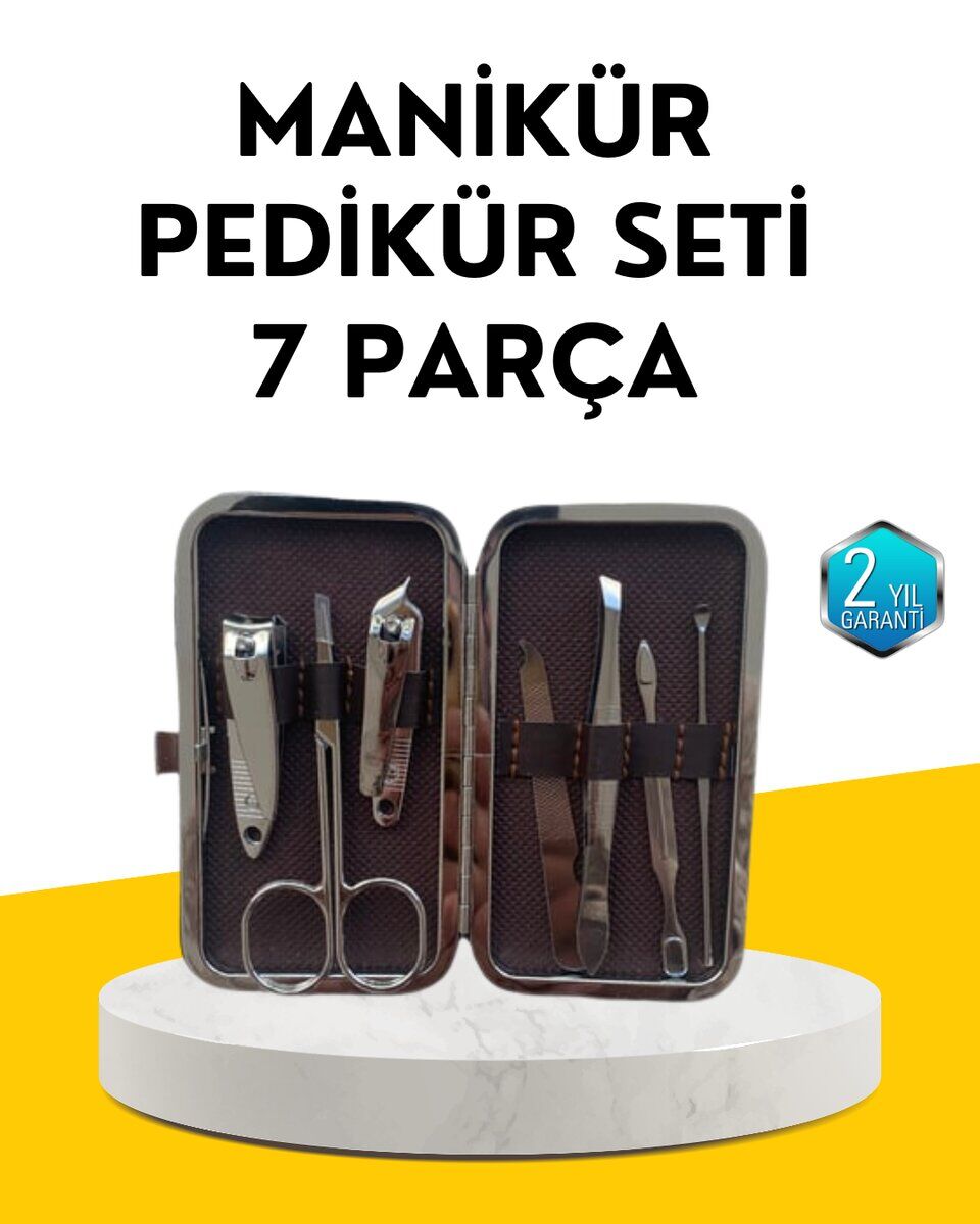Dayanıklı Çelik Aletlerden Oluşan Kişisel Bakım Seti