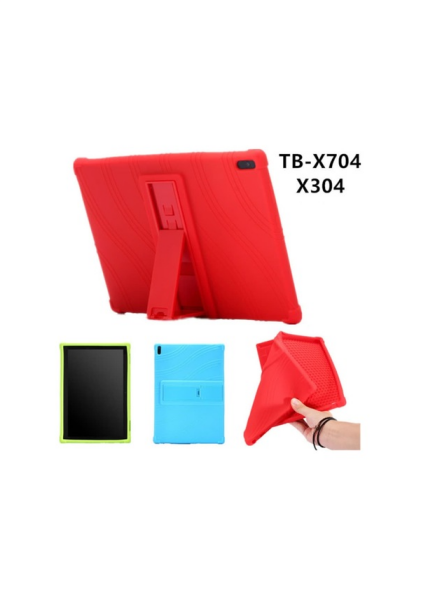 Lenovo Tab 4 10 (tb-X304X704 Standlı Silikon Kılıf-(5775)