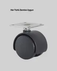 Kilitsiz 6 cm Tekerlek Ayak Tek Adet