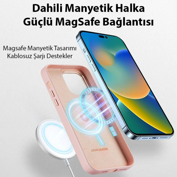 Dux Ducis Grit Series iPhone 14 Pro 6.1inç Premium MagSafe Uyumlu Kılıf-(5775)