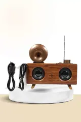 Nostaljik Radyo Bluetooth Bağlantılı Şarjlı Yüksek Ses Kaliteli