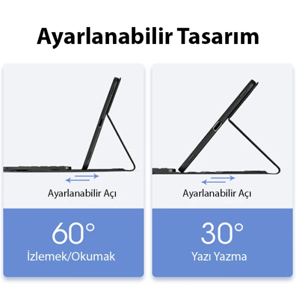 Dux Ducis SM Galaxy Tab S8/S7 Bluetooth Klavye Touchpad Kılıf X700-X706-T870-T875-T876B-(5775)