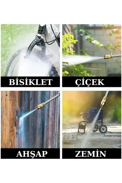 Şarjlı Oto Yıkama Bahçe Sulama Tabancası Makinesi Yüksek Basınçlı
