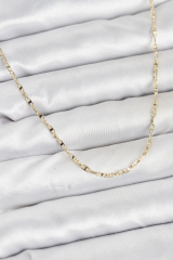 CM 14K Gold Renk Pirinç Gemi Zinciri Model Kadın Kolye 5886