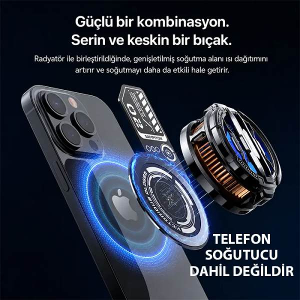 Memo VC01 Manyetik Metal Halka - Memo Telefon Soğutucu Manyetik Tüm modeller-(5775)