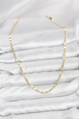 CM 14K Gold Renk Lazerli Zincir Model Kadın Kolye 5886