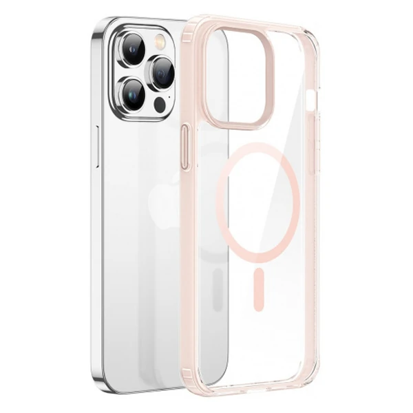Dux Ducis Clin Mag Series iPhone 14 Pro 6.1 Magsafe Uyumlu Manyetik Silikon Kılıf-(5775)