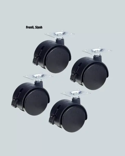 4’lü Kilitli Tekerlek Ayak 4 cm Sessiz ve Dayanıklı