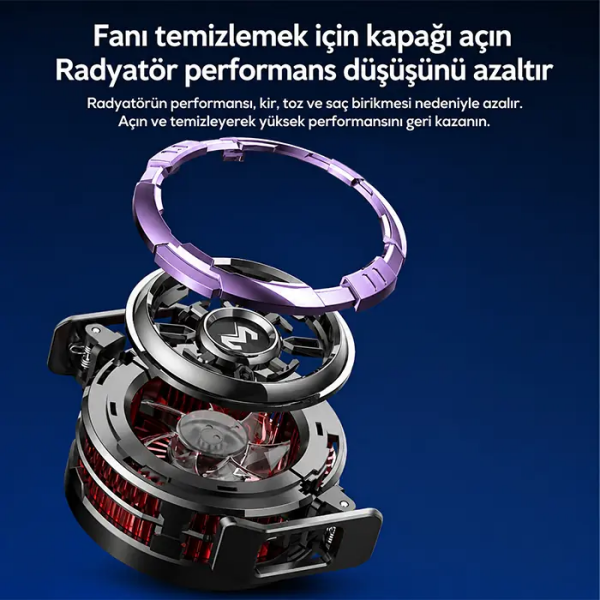 MEMO CX08 Pro 23W Oyuncu Telefon Soğutucu Manyetik Telefon Fanı-(5775)