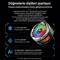 MEMO CX26 Ultra 30W Manyetik Telefon Soğutucu | RGB MagSafe Mobil Oyun Soğutucusu | Yapay Zeka Destekli-(5775)