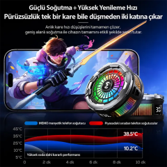 MEMO CX26 Ultra 30W Manyetik Telefon Soğutucu | RGB MagSafe Mobil Oyun Soğutucusu | Yapay Zeka Destekli-(5775)