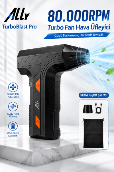 ALLY TurboBlast Pro Turbo Fan Hava Üfleyici 80000RPM-(5775)