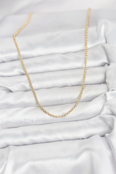 CM 14K Gold Renk Halka Model 60 cm Kadın Kolye 5886