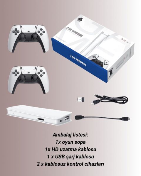 M15 Retro Konsol – 20.000 Oyunlu Çift Gamepadli 4K HDMI