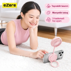 Ezere FlexCool MagSafe Manyetik Telefon Fanı – Taşınabilir Mini Vantilatör-(5775)