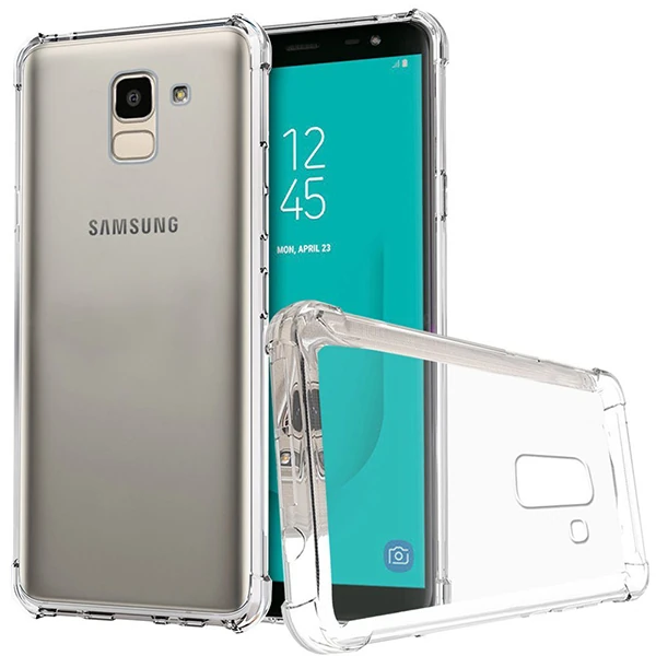 Galaxy J6 2018 J600 Darbe Emici Şeffaf Silikon Kılıf-(5775)