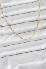 CM 14K Gold Renk Ataç Zincir Model 60 cm Kadın Kolye 5886