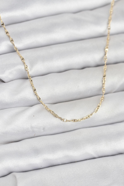 CM 14K Gold Renk Gemici Zincir Model 60 cm Kadın Kolye 5886