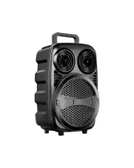 Taşınabilir Bluetooth Speaker Mikrofonlu Karaoke Hoparlör RGB Işıklı 6.5 İnç Güçlü Ses