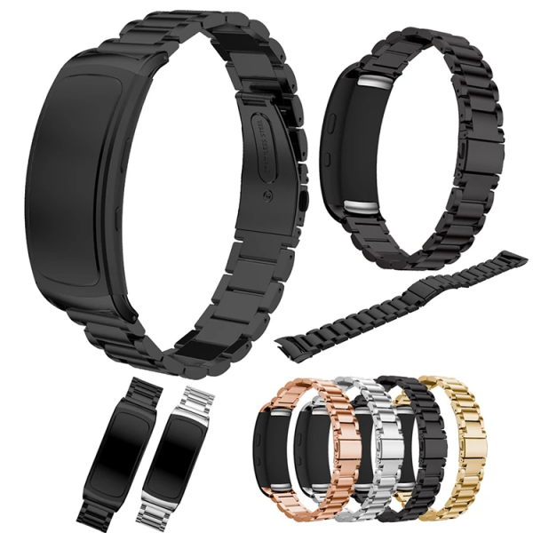 Ally Gear Fit 2 Sm-R360 Paslanmaz Çelik 3 Bakla Kayış Kordon-(5775)