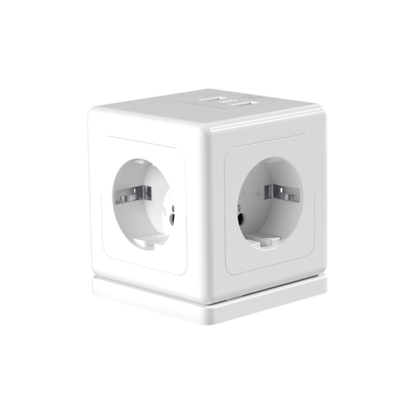 S-LINK PRZ04 4 Soket Akım Korumalı Priz 1x Type-C 2xUSB 5V 2Mt Kablo 306 Joule Küp Tasarım (Beyaz)(1923)