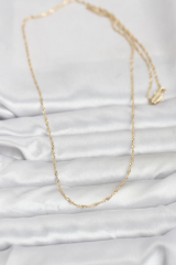 CM 14K Gold Renk Burgu Model 60 cm Kadın Kolye 5886
