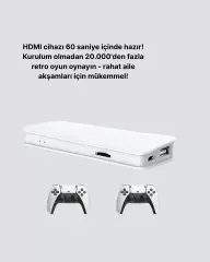3D ve 4K Görüntü Kaliteli Çok Oyunculu Retro Oyun Konsolu