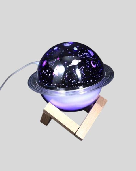 USB Projeksiyon Gece Lambası ve Hava Nemlendirici – Aromaterapi Destekli Taşınabilir Mini