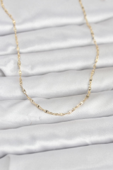 CM 14K Gold Renk Gemici Zincir Model 60 cm Kadın Kolye 5886