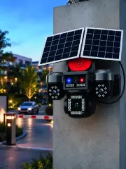 SIM Kart Destekli 4 Kameralı Akıllı Dış Mekan Güvenlik Kamerası