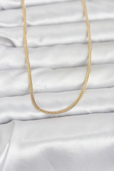 CM 14K Gold Renk Dolgun Zincir Model 60 cm Kadın Kolye 5886