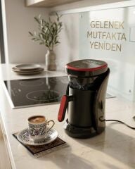 Sesli Uyarılı Türk Kahvesi Makinesi Otomatik Kapanma ve Damlama Emniyetli