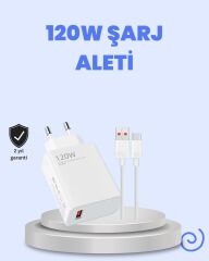 120 Watt Turbo Şarj Cihazı Xiaomi Redmi Note 10 11 12 Uyumlu